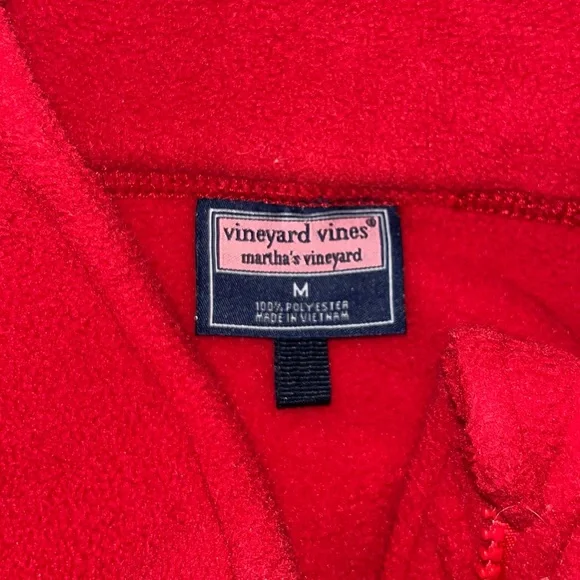 Vineyard Vines Fleece Pullover Quarter Zip Adult M - Picture 3 of 10